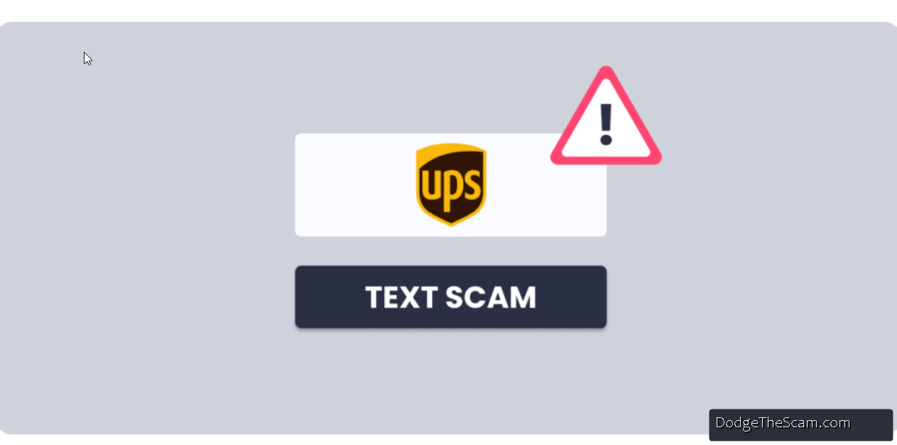 what is ups ground text scam and how to avoid