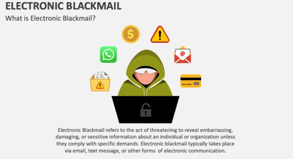 web scam digital blackmailing