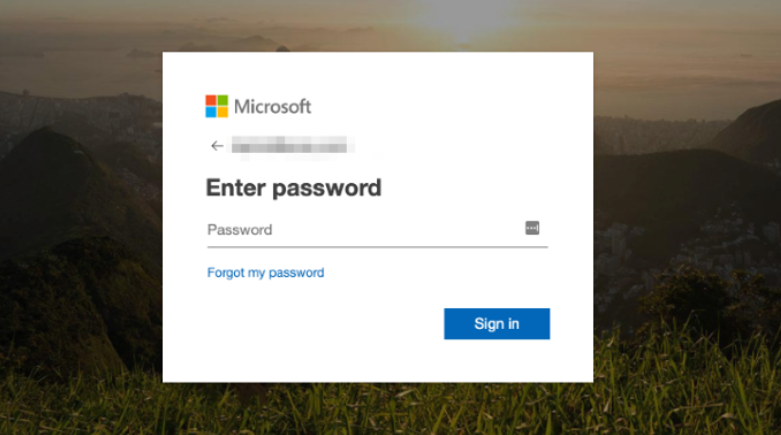 fake login portals used to capture usernames and passwords