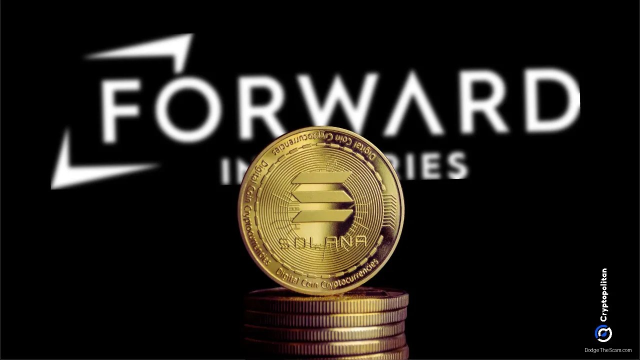 Forward Industries Moves 455K SOL to Exchanges After Month of Silence — Bitcoin