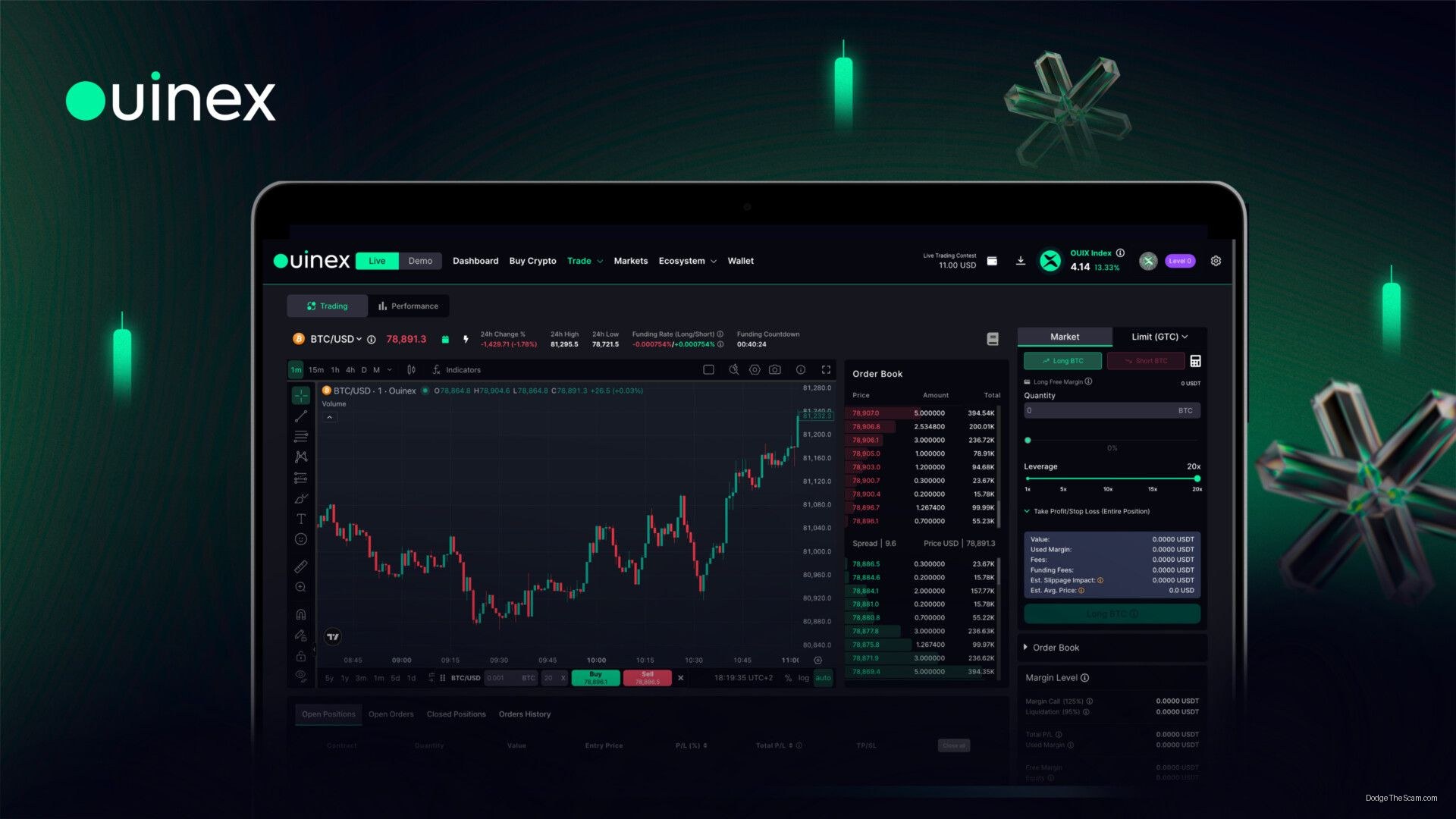 Ouinex Eliminates Perpetual Futures Commissions, Betting Spreads Beat Fees — Exchange